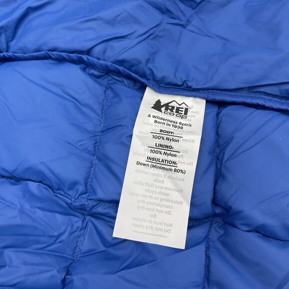 REI Co-op 650 Down Puffer Vest Outdoor Gorpcore Hiking Lightweight Blue Men M - Picture 6 of 10